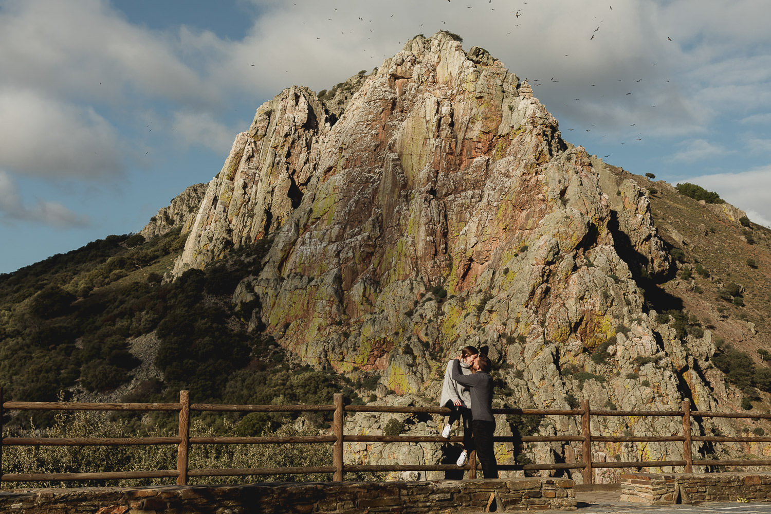 Foto preboda en el mirador del Salto del Gitano, Monfragüe